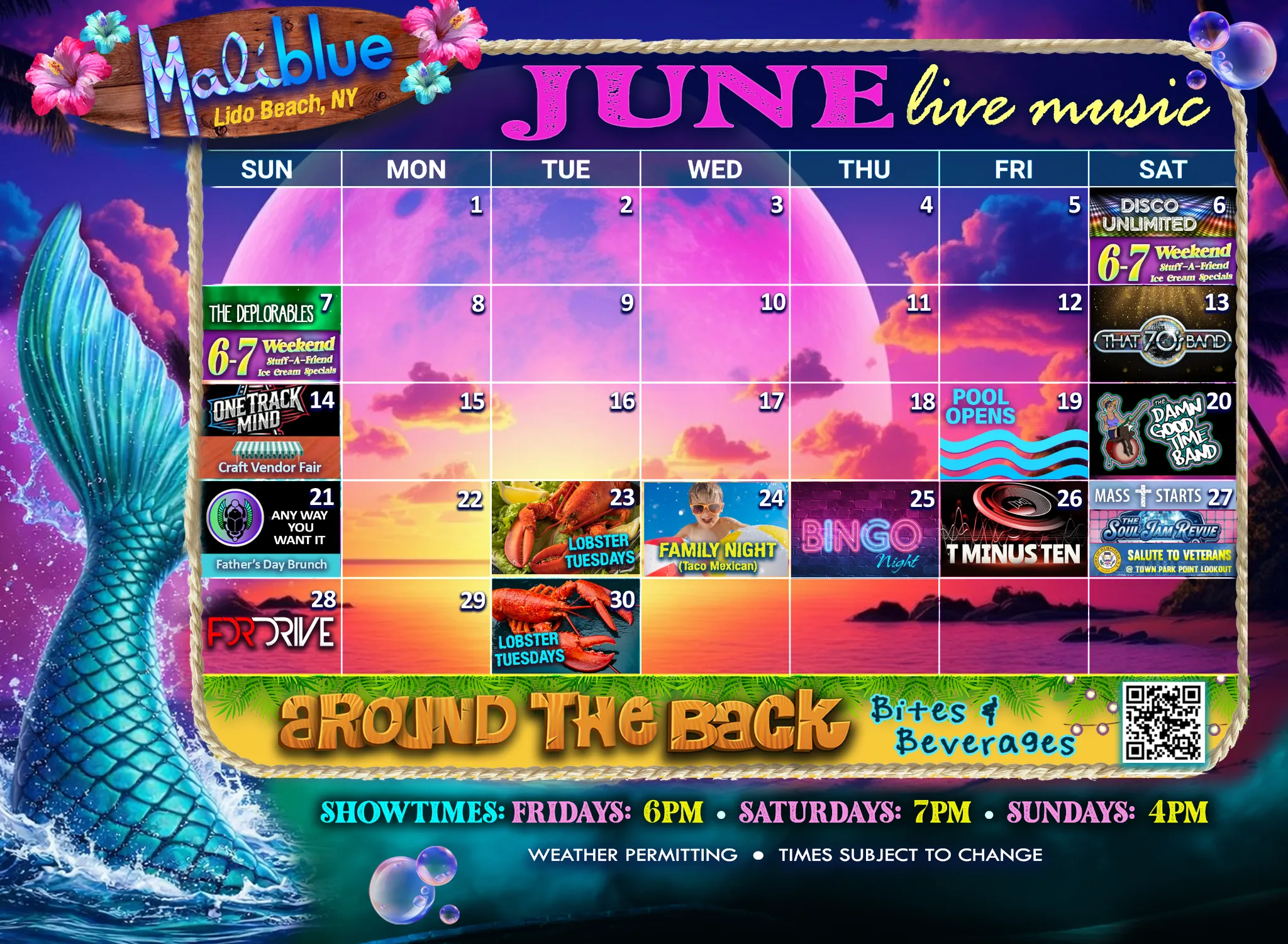 Maliblue Music Calendar