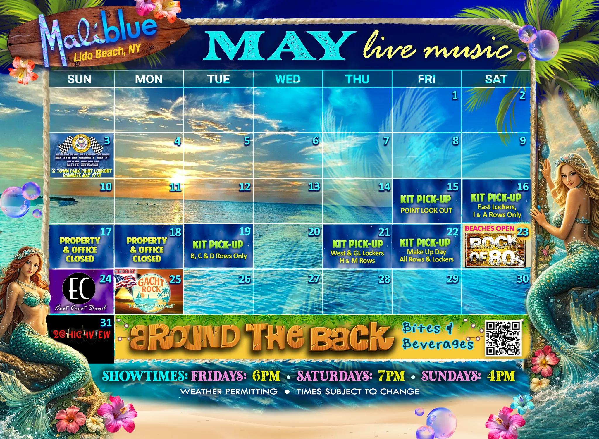 Maliblue Music Calendar