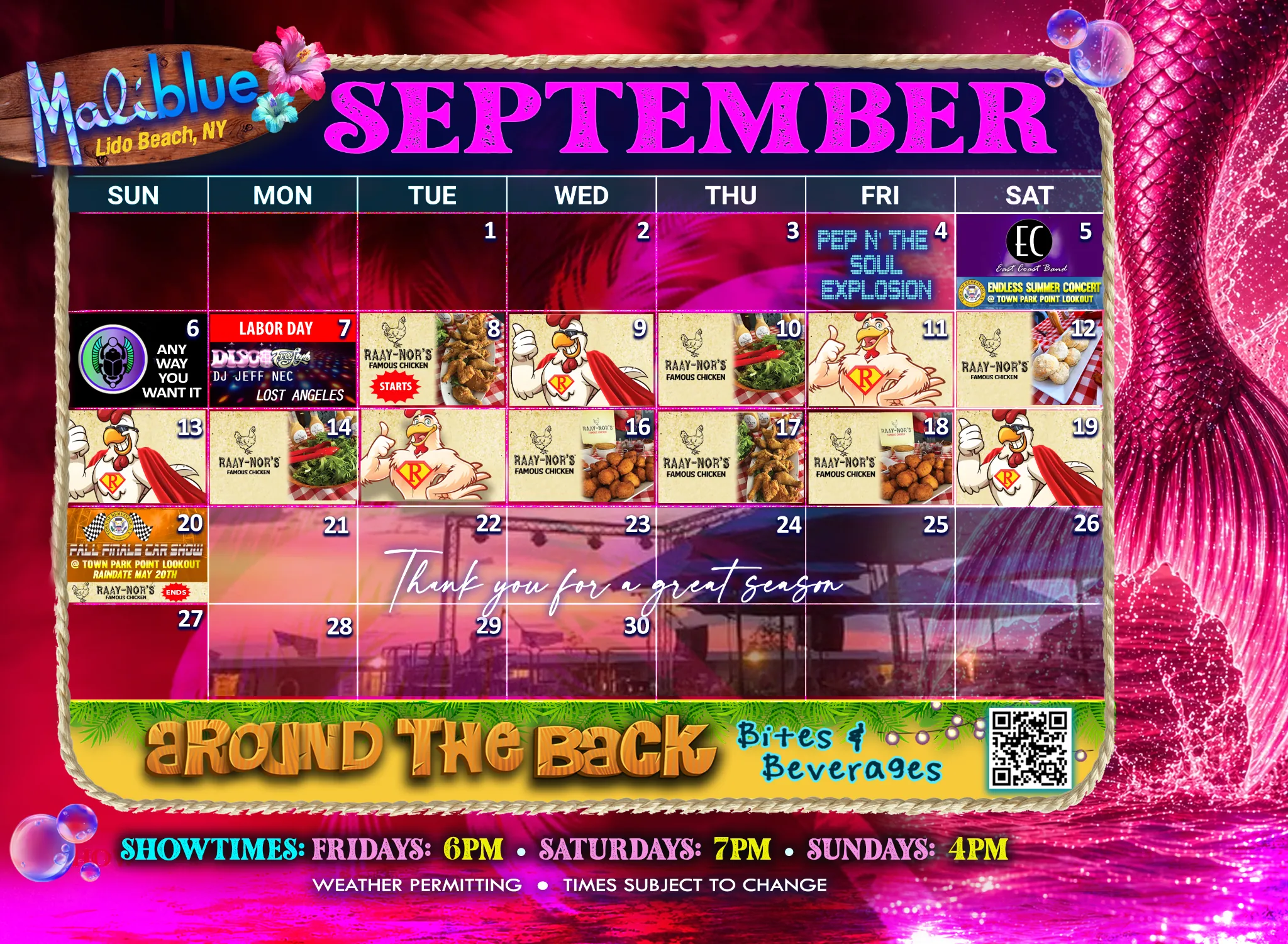 Maliblue Music Calendar