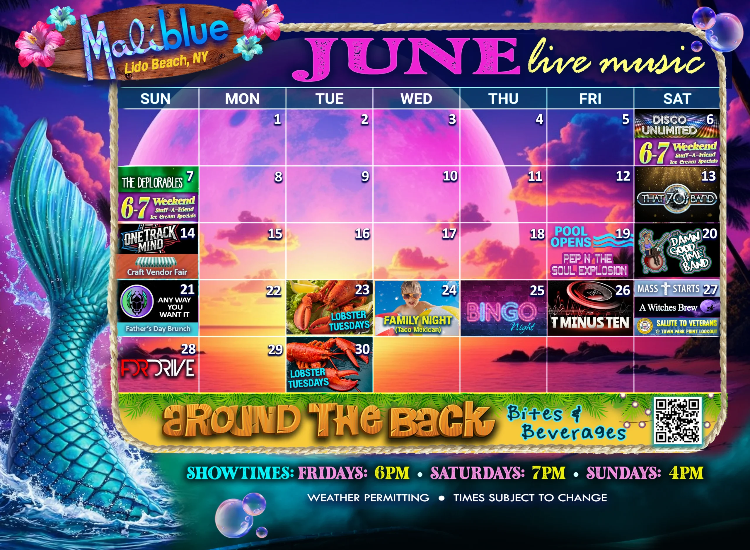 Maliblue Music Calendar