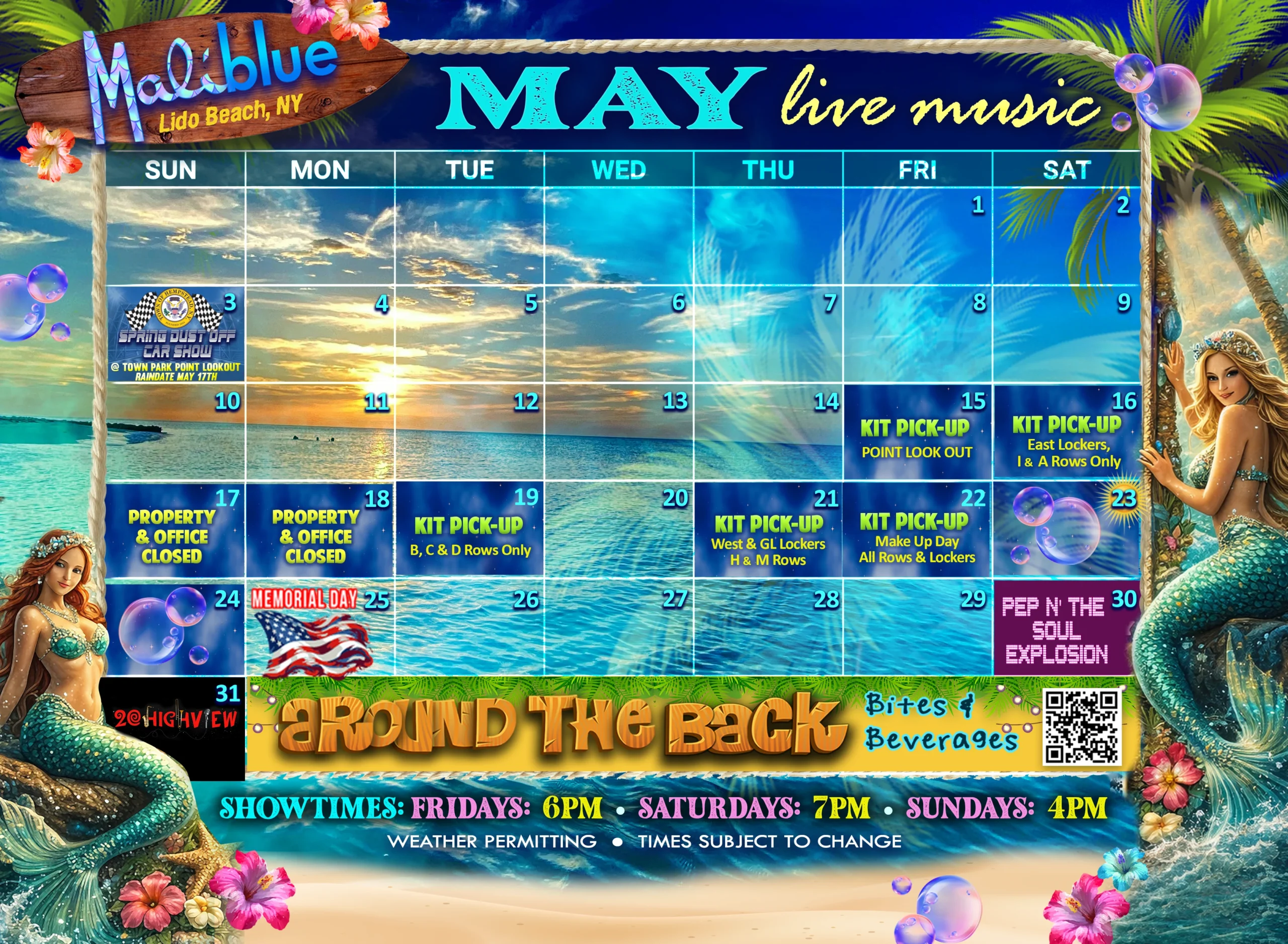 Maliblue Music Calendar