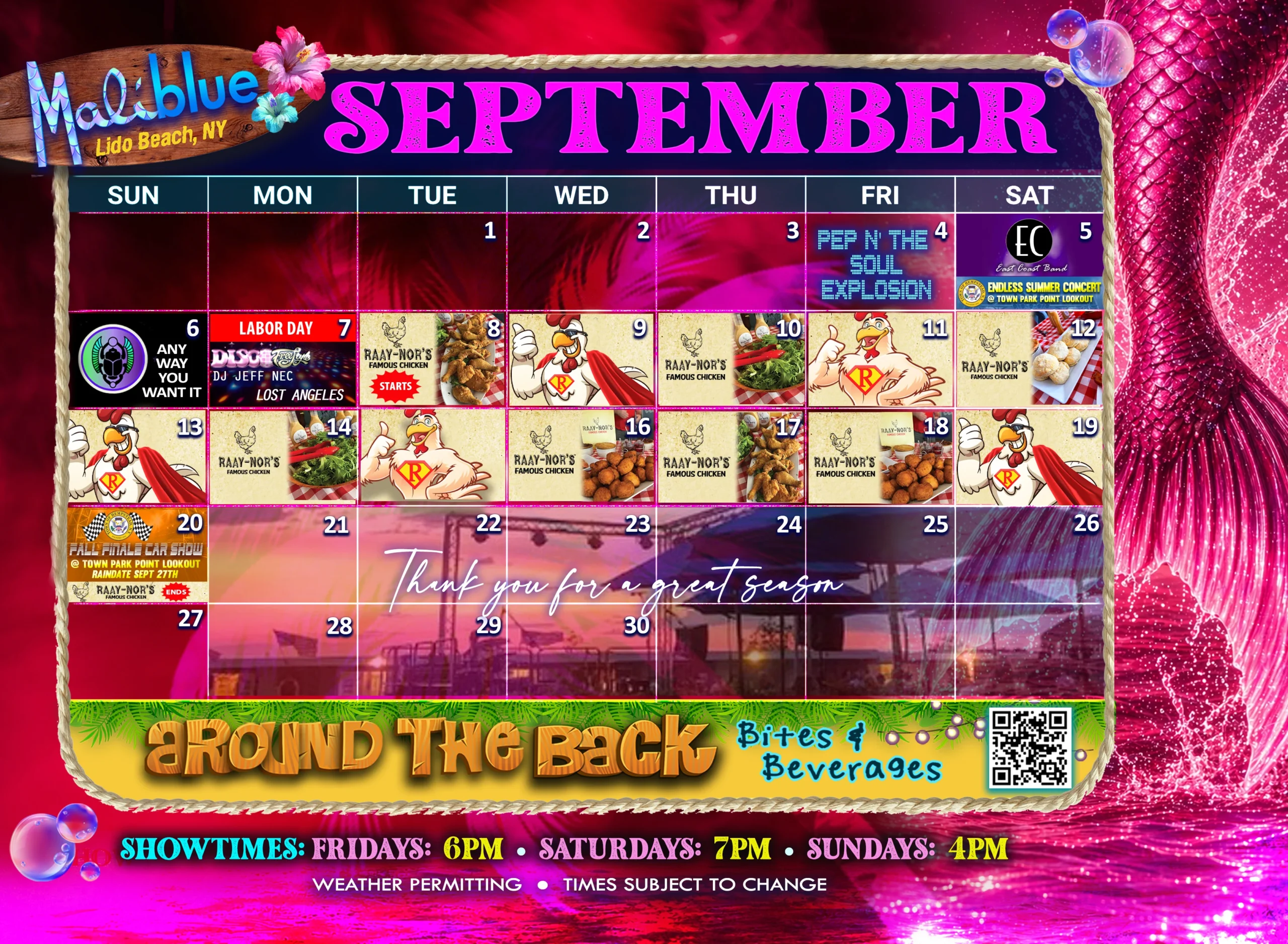 Maliblue Music Calendar